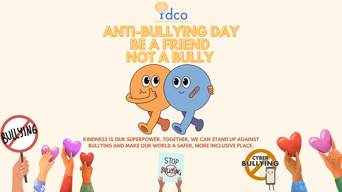 December 17 is Anti-Bullying Day in Canada. 
Bullying is repeated, intentional behaviour that causes harm. 
Teaching kindness, empathy, inclusion, and communication helps children/adults stand up for themselves/others. 
Remember STOMP: Several Times, One-sided, Mean, Purposeful.