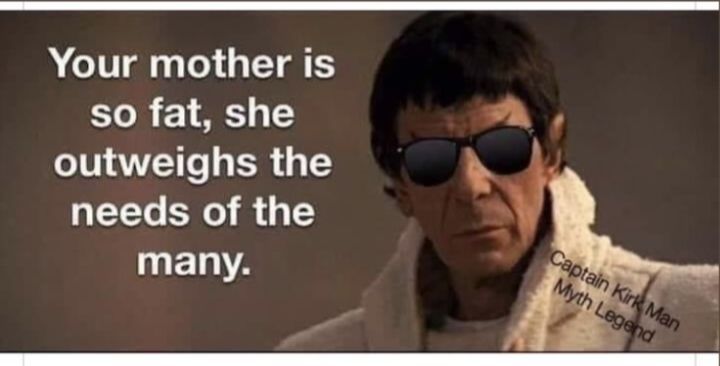 Spock got jokes. 🖖😀