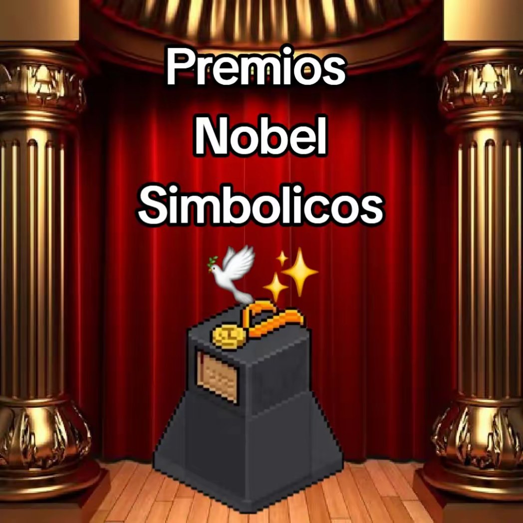 Somos Los Premios Nobel Habbo 🕊✨️
Nosotros Somos La Academia No-Oficial De Habbo y De Caracter Simbolico y Ceremonial 

Donde Reconocemos y Premiamos A Habbo Usuarios Destacados Por Sus Buenas Obras y Acciones Que Dejan Huella Y Hacen Historia 🌎🤍🕊
🏅 Premios Nobel Habbo 🏅