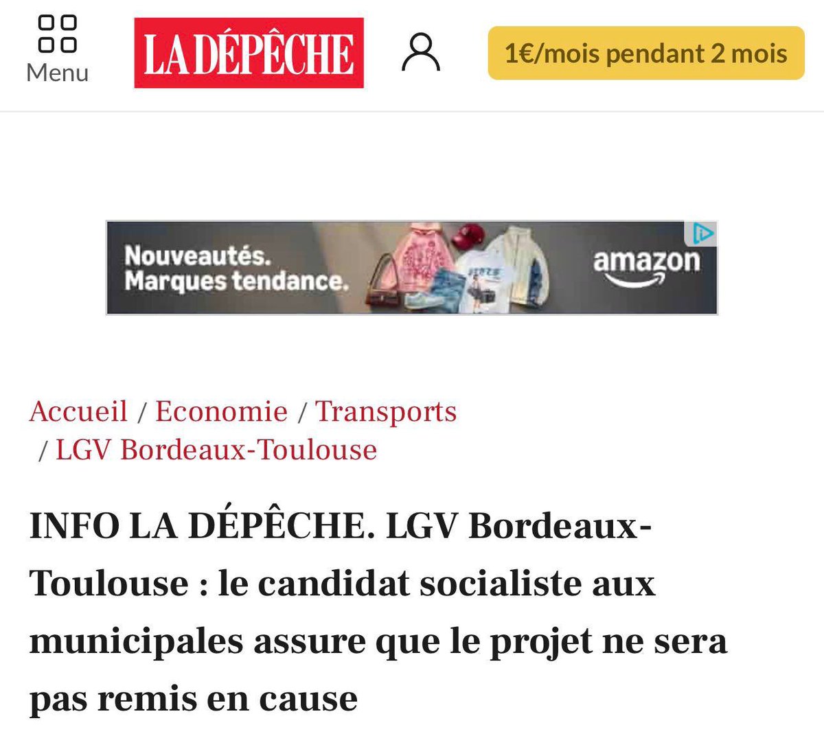 🚅Belle parole sauf que le financement est métropolitain! 

Qui décidera? 🧐

Spoiler ; M. Godec EELV, opposant notoire à la LGV et AFNT ici et à Paris.

<a href="/jmoudenc2026/">Protégeons l’Avenir avec Jean-Luc Moudenc</a> est la seule majorité constante sur le sujet.