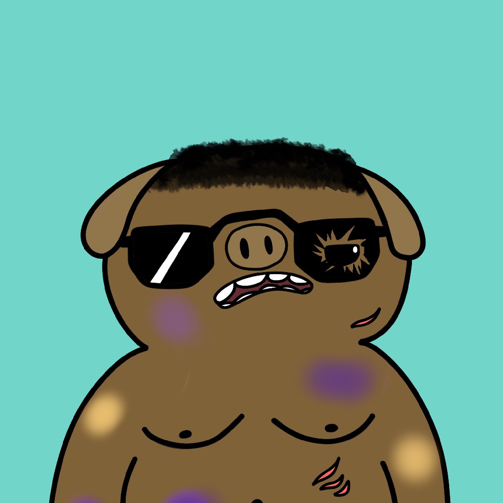 txeFrontMan's tweet image. This @OinkonomicsSol piglet is my crypto trader journey mascot defo... so many bruises and scars since 2021. but still standing tall! 💪

Which pigglet are you? Scan your wallet oinkonomics.fun and find out... 🐽