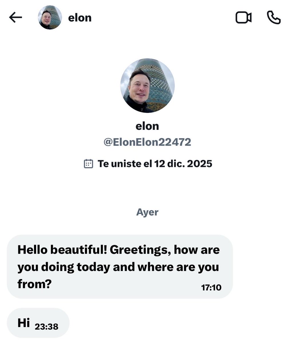 Que emoción 😍 me sigue Elon Musk envídienme 💅🏻😂