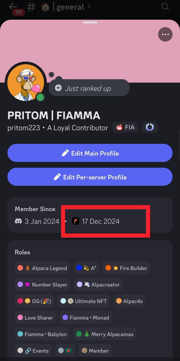 mondalpri1's tweet photo. Finally!!!!  1 year complete with @fiamma_labs  🦙🔥.  It was a great journey at all. 

#gfiamma #alpaca #bitvm #btc https://t.co/UBnenVjffT
