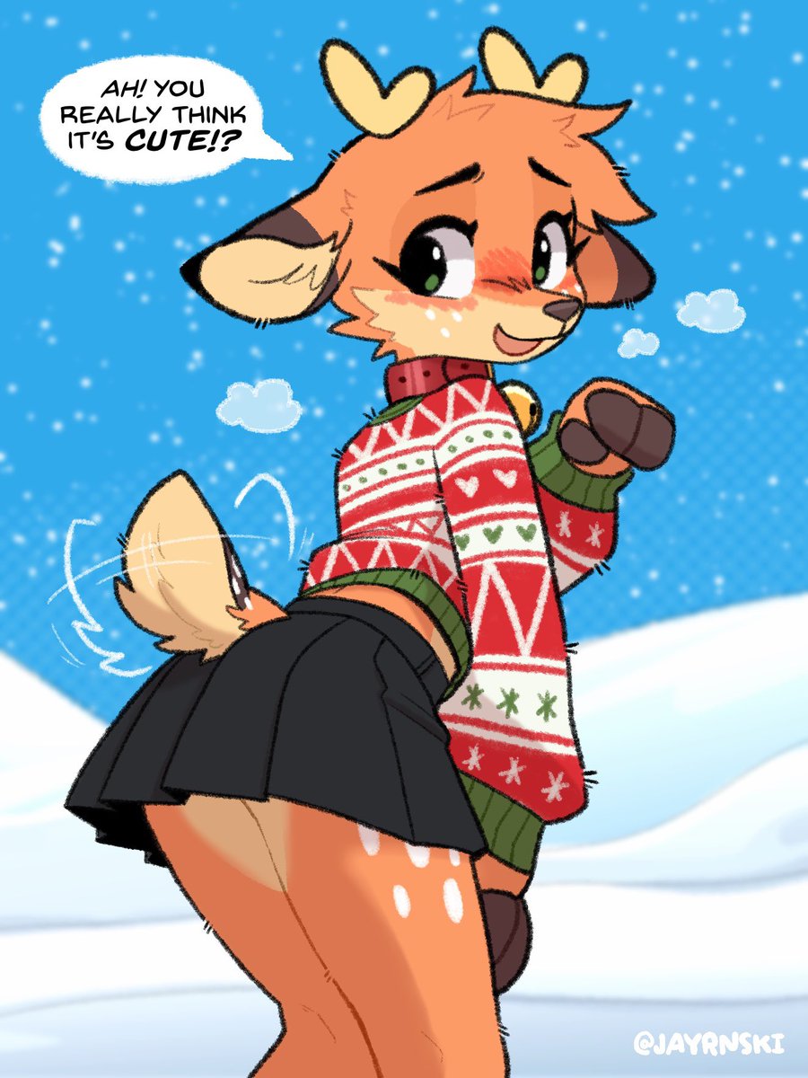 what a silly cute reindeer 🦌