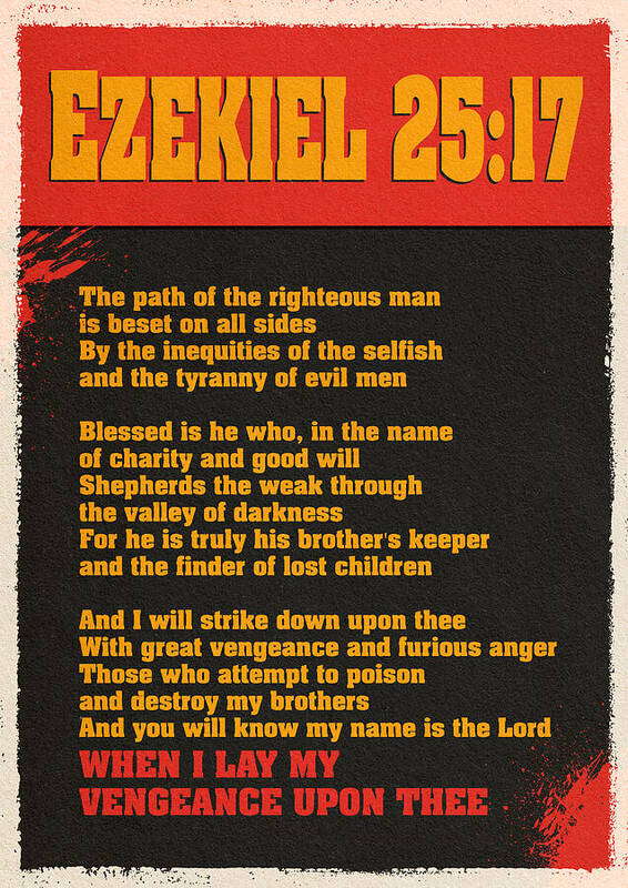 QTarantino_news's tweet photo. Ezekiel 25:17 https://t.co/ZaykROTzah