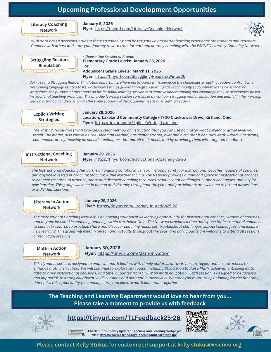 ESC_Teach's tweet photo. 📊📚 The December Insights &amp; Innovations newsletter is here!
This month’s focus: Pausing Before We Pivot—making sense of literacy data, implementation, and staying the course with high-quality instruction.

👉 Read more:  https://t.co/iPI6AYj7jJ https://t.co/M2eqDkZzl2
