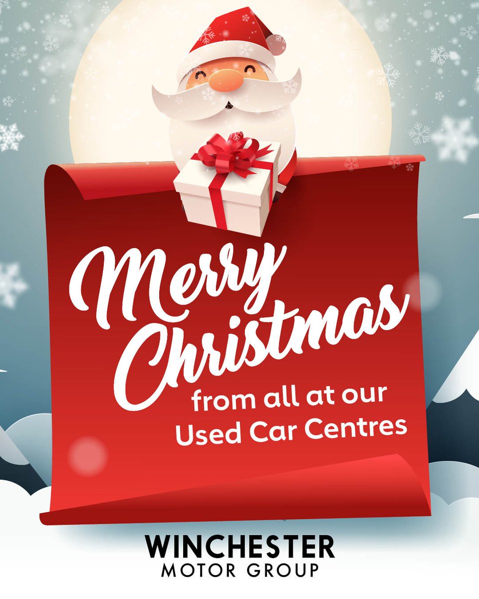 WinchMotorGroup's tweet image. Wishing you a very Merry Christmas from all of us at Winchester Motor Group Used Car Centres! 🎄🎅

#MerryChristmas #WinchesterMotorGroup #UsedCarCentres #FestiveSeason #ChristmasJoy #ChristmasSpirit #DriveHomeForChristmas