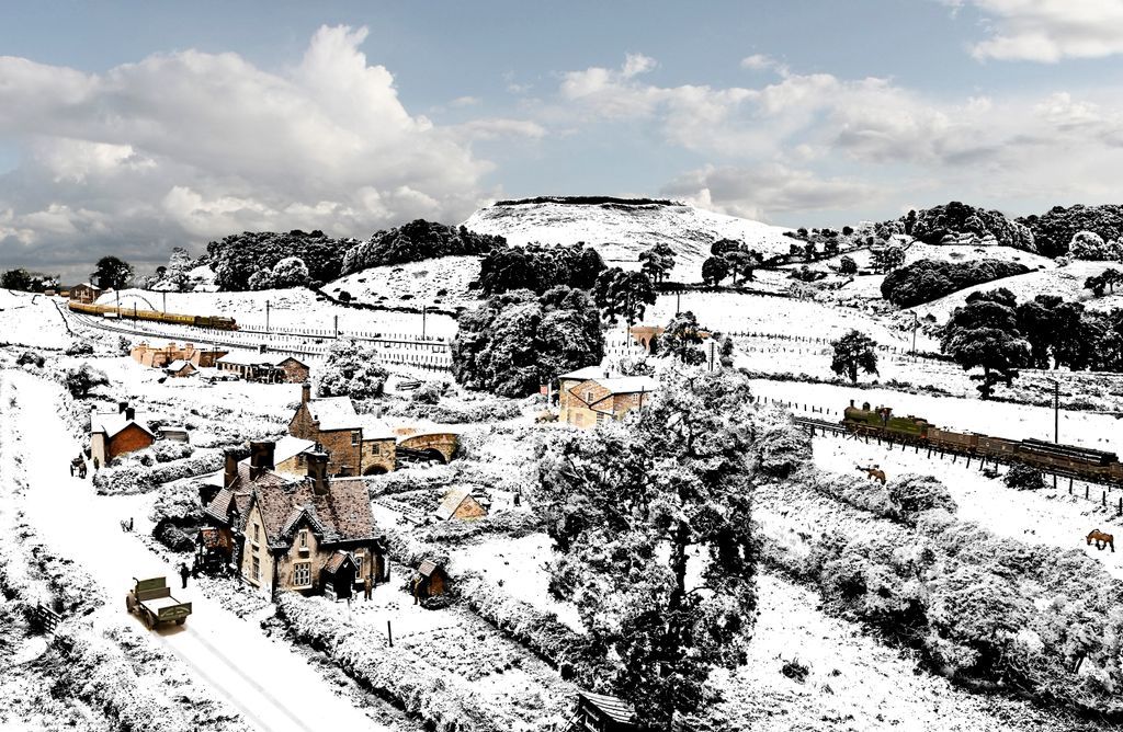 Wishing all our supporters a very Merry Christmas and a Happy New Year 🎄 Here is a wonderful work of digital art turning the Vale scene (modelled in summer) into a winter wonderland!