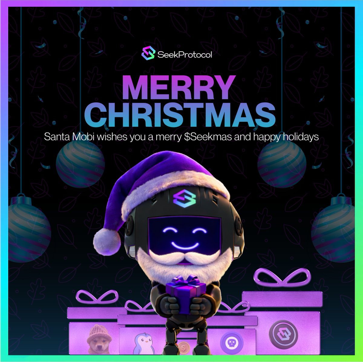 Merry Christmas from all of us at SeekProtocol  💜🎄

Thank you to everyone who chose to SEEK with us this year. Every step, every collect, and every piece of feedback helped shape what’s next.

Enjoy the season. May your steps be many and your rewards plenty.

Keep SEEKing! 🤳