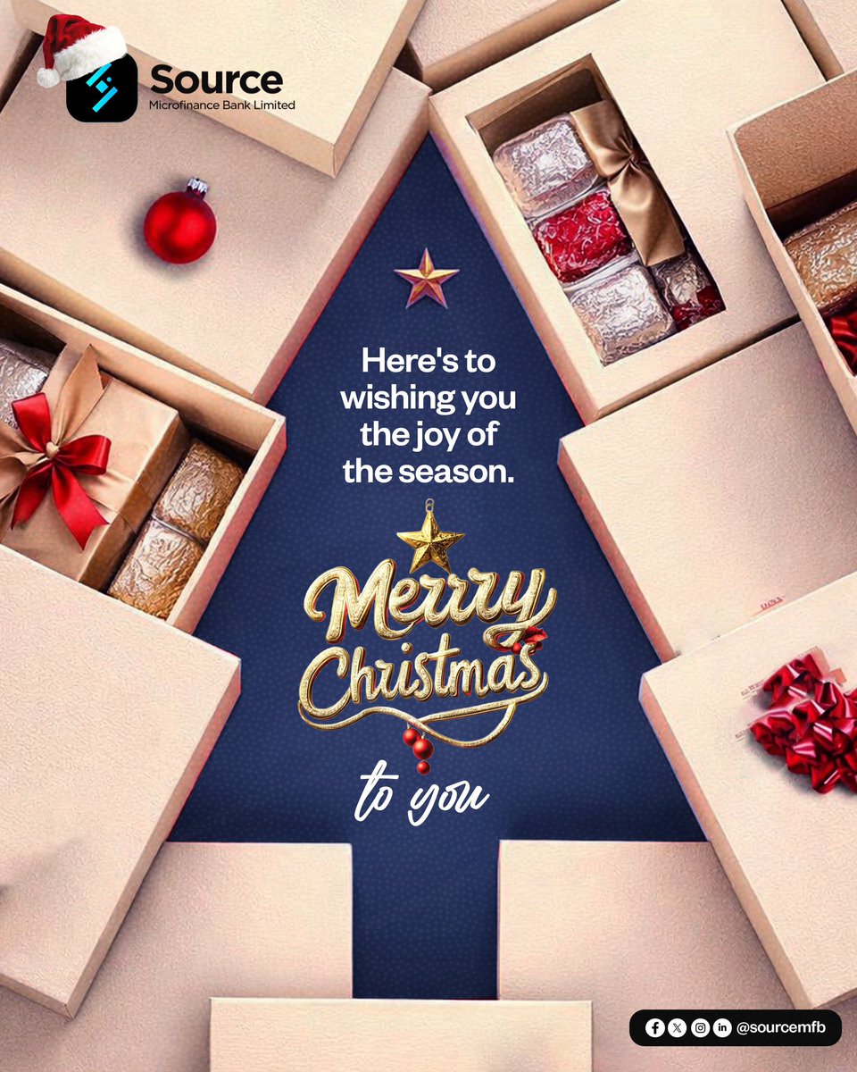 May this festive season bring you joy, appreciation, and moments worth celebrating. Merry Christmas from the Source family.

#merrychristmas 
#sourcemfb