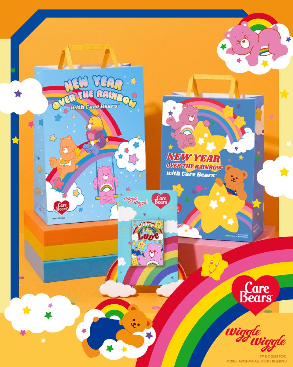 ⋰ #ケアベア の限定ショッピングバッグ＆ 限定ノベルティが #PLAZA に