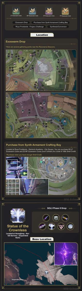 Michael45542395's tweet photo. 🔥Lynae Character/Skill Ascension Material &amp; Farming Route
Ding! Lynae's ascension materials have arrived! All locations are marked, so be sure to check them out, Rovers! https://t.co/ZBdZswE5VC