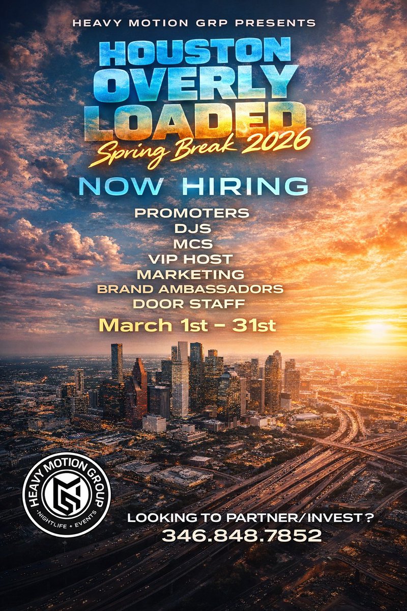 #nowhiring #springbreakhouston

#houston #houstonnightlife