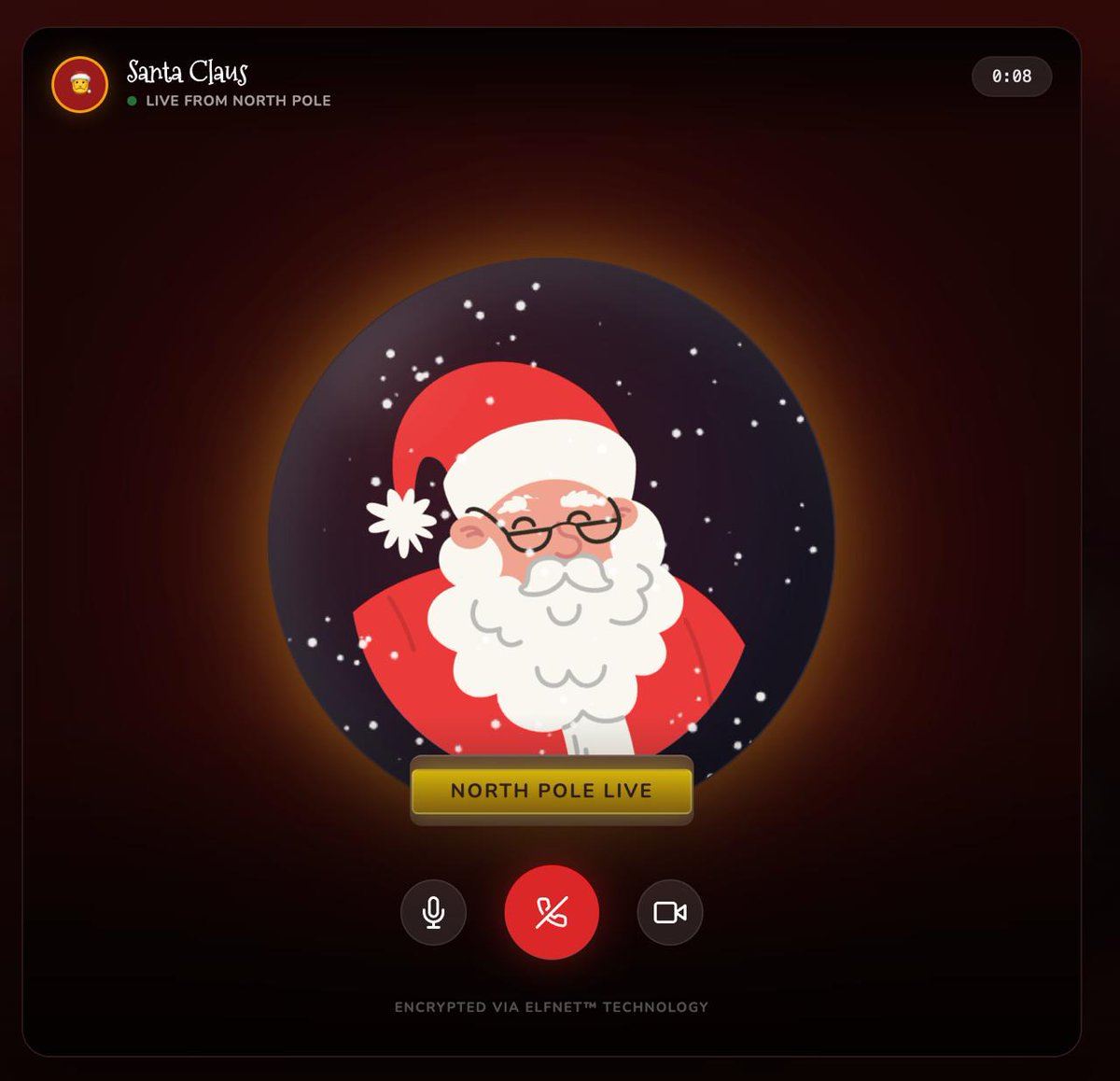 merrymagicmail's tweet photo. π
Santa is live and ready to hear your wishes πβ¨
Talk to Santa in real time and feel the magic of Christmas.
π Try it now π https://t.co/YbxuITpNz5
#SantaLive #ChristmasMagic #santa #Christmas #Christmas2025 https://t.co/xdeuxJ5i0N