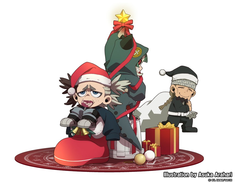 gachiakuta_PR's tweet image. ＼＼ 𝐌𝐞𝐫𝐫𝐲 𝐂𝐡𝐫𝐢𝐬𝐭𝐦𝐚𝐬／／

ボンズフィルムスタッフアニメーター
#荒張あすか さんからクリスマスイラストが到着！

　皆様にとって、
　　素敵な日になりますように！

#ガチアクタ #GACHIAKUTA