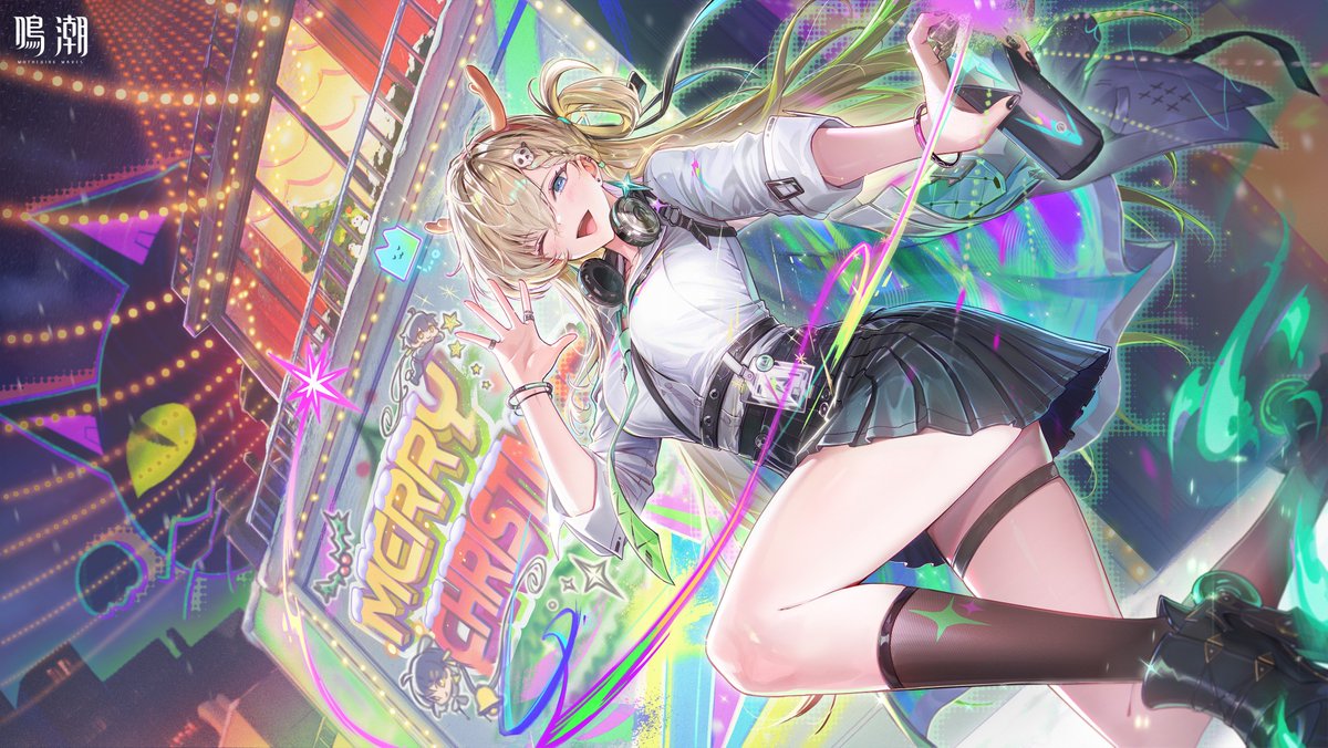 wwdevteam's tweet image. 🌟 𝑴𝒆𝒓𝒓𝒚 𝑪𝒉𝒓𝒊𝒔𝒕𝒎𝒂𝒔 🌟

「メリークリスマス！🎅これはクリスマス限定のグラフィティだよ。(ゝ∀･)⌒☆」🎄✨

#鳴潮 
#リンネー
#クリスマス
#メリクリー
#MerryChristmas2025