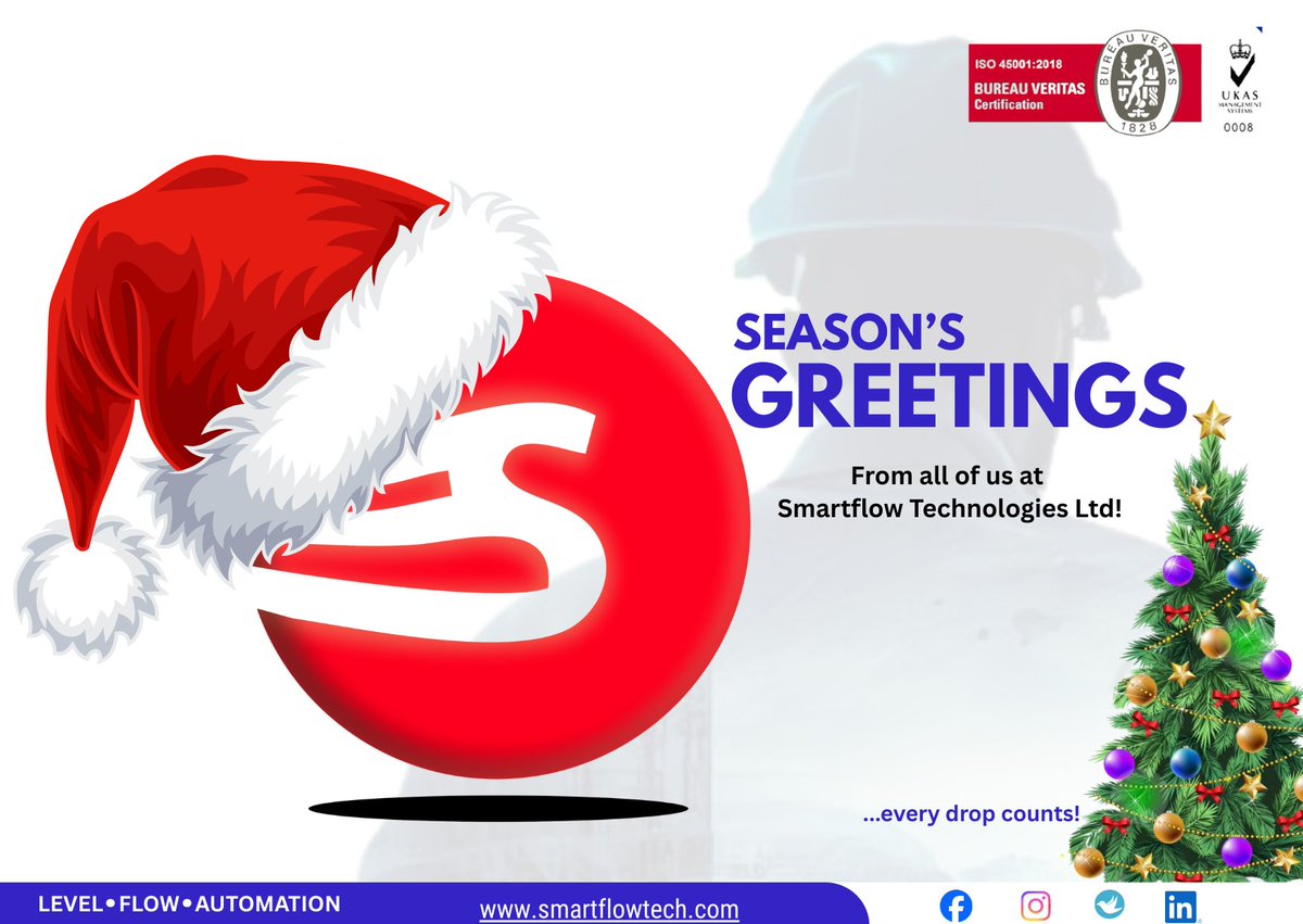 Season's Greetings from Smartflow Technologies 

Grounded in innovation, fueled by reliability, and driven by growth! A huge thank you to our amazing clients, partners, and team for making this year unforgettable. Here's to a brighter year ahead!

#SmartflowTechnologies