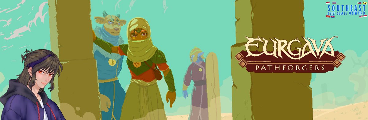 NGL, the illustrations got me hooked... so let's try <a href="/eurgavaSTORY/">EURGAVA | Wishlist "EURGAVA - Pathforgers" now!</a>'s game tonight ☆
Imma swish wish through things!

⌚: 26 Dec '25, 8PM WIB (GMT+7)
🔗: twitch.tv/hajungnokoe

<a href="/VirtualSEAsia/">Virtual SEAsia</a>
<a href="/SEAGamethetic/">South East Asia Game Aesthetic</a>
<a href="/PlayPrimeShow/">PlayPrime</a> 
<a href="/asosiasigame_id/">Indonesian Game Association</a>
#SEAGO2025 #IndieGame #PNGTuber