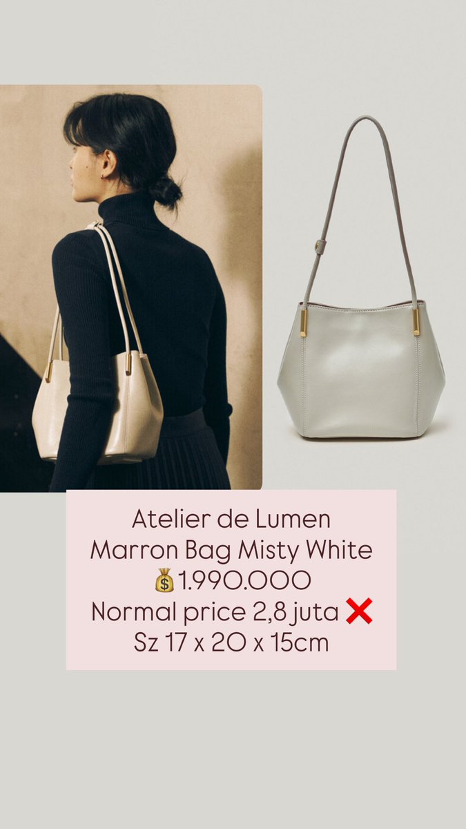 titipdibela's tweet photo. PO JASTIP KOREA ATELIER DE LUMEN SALE UP TO 70%!!
Sale sampai tgl 28 desember aja yaaa 🤍
For order https://t.co/f24nhoNR8l
Join wa grup https://t.co/VdVSZZOAMd
Follow IG https://t.co/2h4ReZ9BA0

-t wts wanttosell atelier de lumen sale jastip korea https://t.co/VrtjlTArox