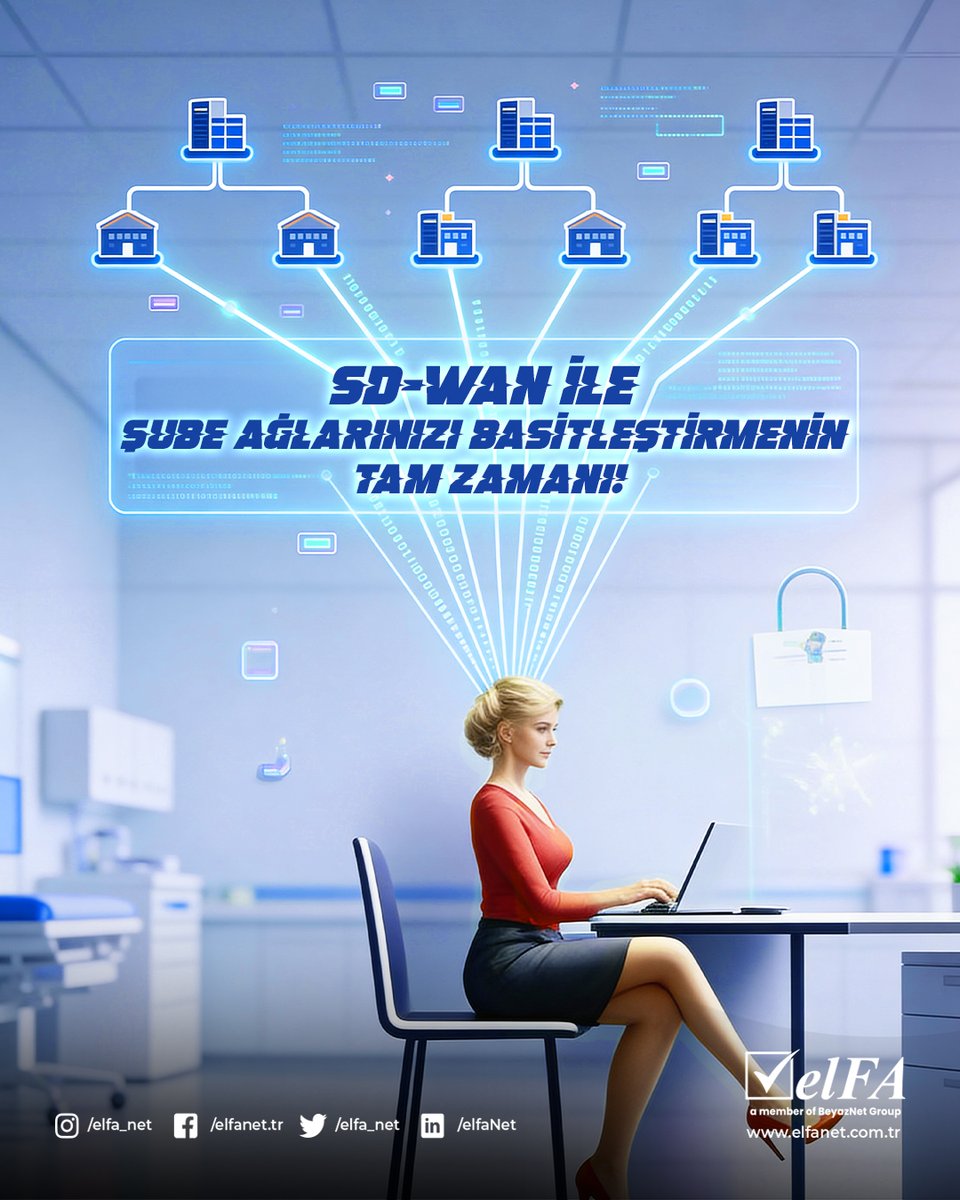 SD-WAN çözümlerimiz sayesinde tüm şubelerinizi tek bir platform üzerinden yönetebilir, uygulama bazlı trafik önceliklendirmesiyle performansı artırabilir ve ağınız üzerinde tam kontrol sağlayabilirsiniz. 

🌐elfanet.com.tr

#ElfaNet #sdwançözümleri