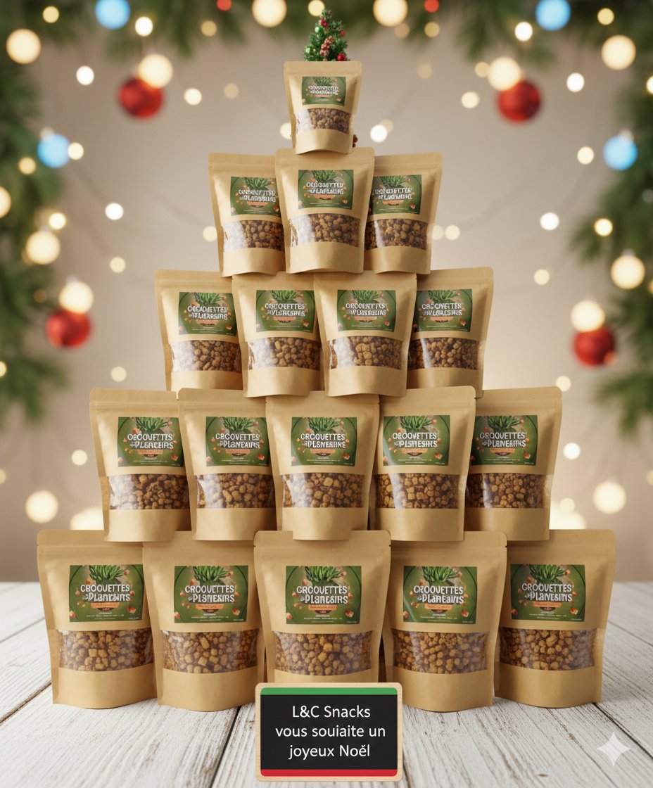 L&amp;C snacks vous souhaite à tous un joyeux Noël et de belles fêtes en compagnie de votre famille.

#croquettesdeplantain 
#madeincameroon 
#douala