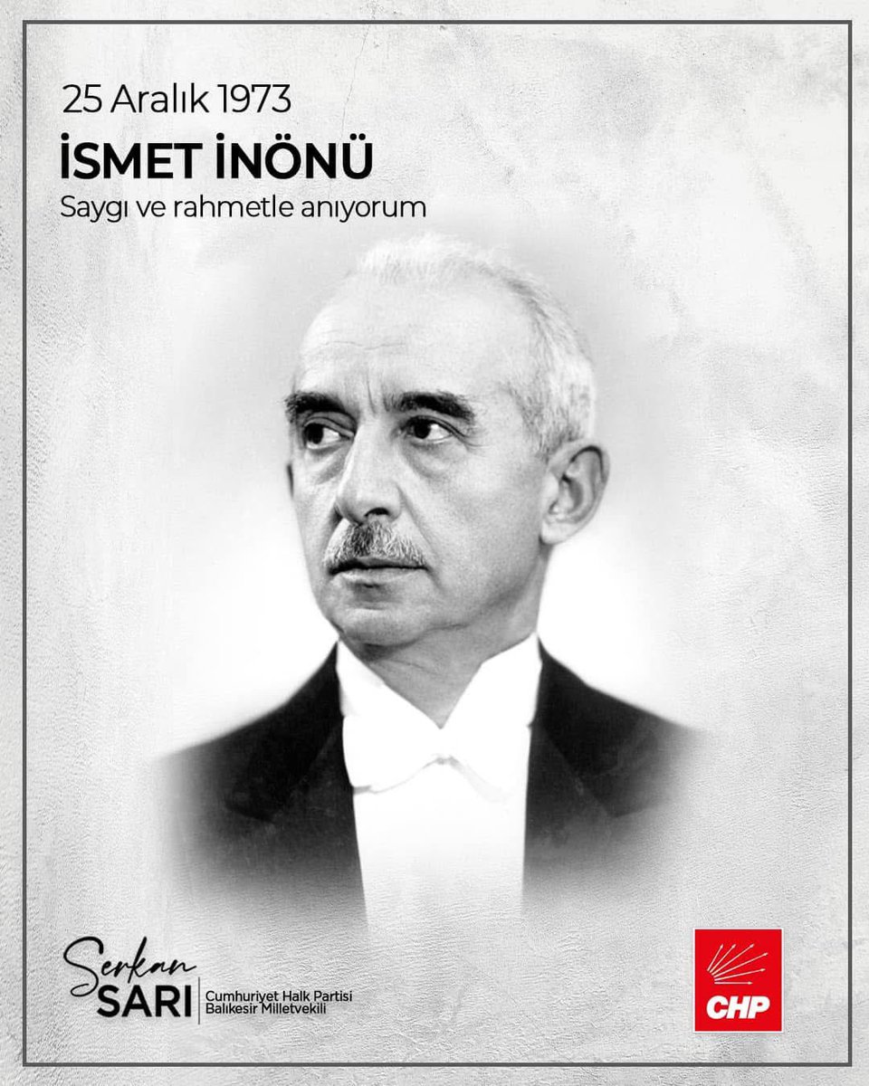 📌 Cumhuriyet’e, demokrasiye ve tam bağımsız Türkiye idealine adanmış bir ömür.. 

Kurtuluş Savaşı’nın büyük komutanı,
Lozan Anlaşması’yla Türkiye Cumhuriyeti’nin bağımsızlığını dünyaya kabul ettiren devlet adamı, Cumhuriyetimizin ilk Başbakanı, ikinci Cumhurbaşkanımız ve