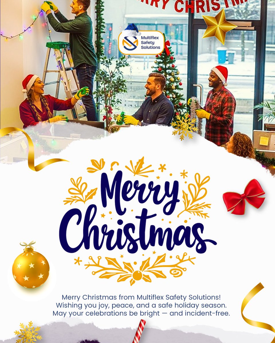 MultiflexSafety's tweet photo. 🎄 As we celebrate this special season, we are grateful for every worker, partner, and organization committed to creating safer workplaces all year long.

✨ May your Christmas be filled with joy, peace, and meaningful moments with those who matter most.
#MerryChristmas https://t.co/rnejx59ZPU