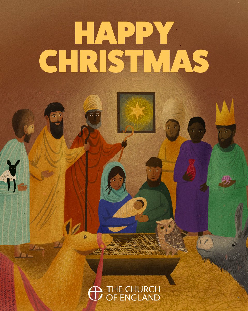 churchofengland's tweet image. Happy Christmas! 🎄

May the peace and joy of the Christ child be with you this Christmas.