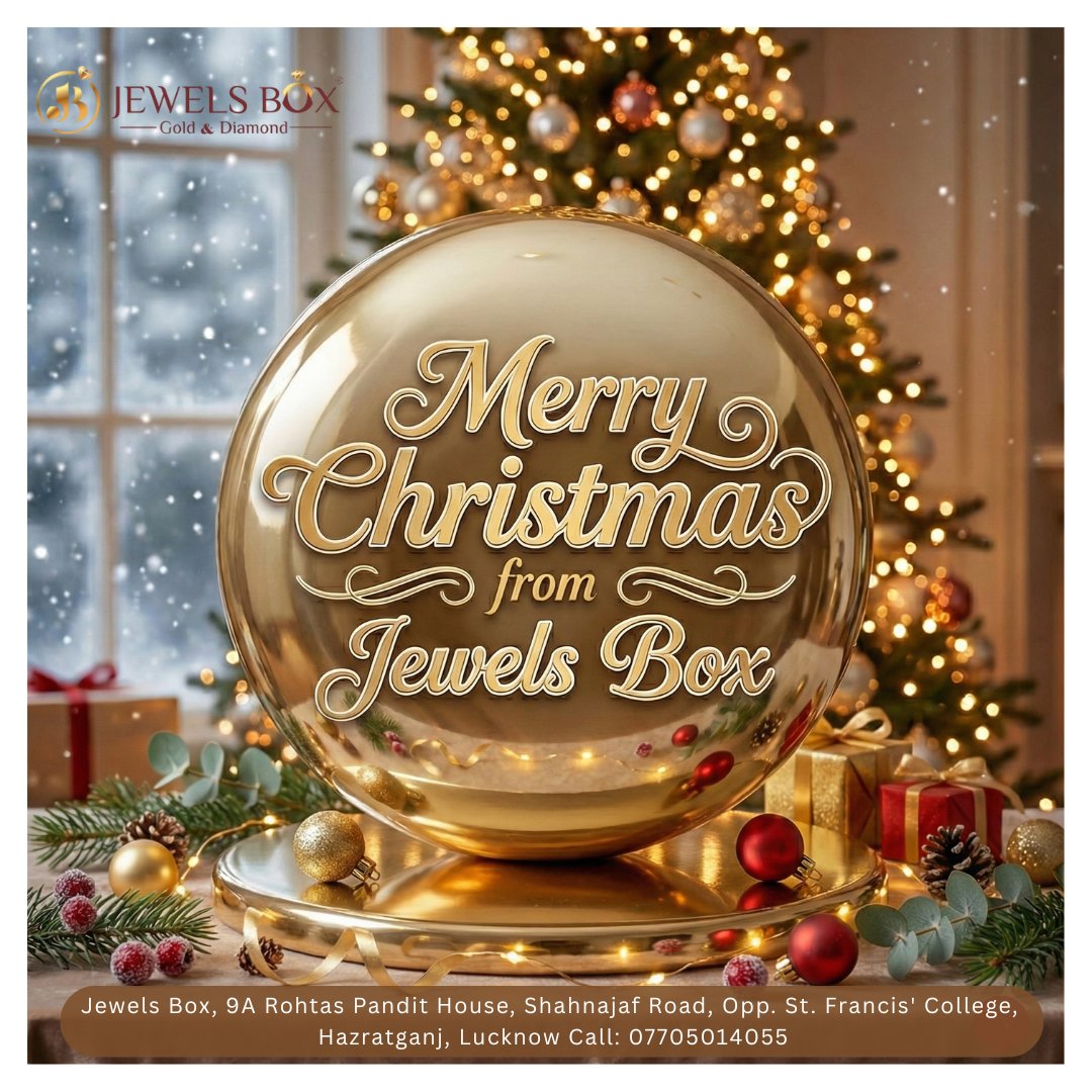JewelsBox39606's tweet image. 🎄 Merry Christmas from Jewels Box, Hazratganj, Lucknow! 🎄
#Christmas #MerryChristmas #JewelsBox #JewelsBoxLucknow #Hazratganj #LucknowJewellery
#ChristmasWishes #FestiveSeason #JewelleryLovers #DiamondJewellery
#GoldJewellery #PreciousMoments #SparkleAndShine #FestiveVibes