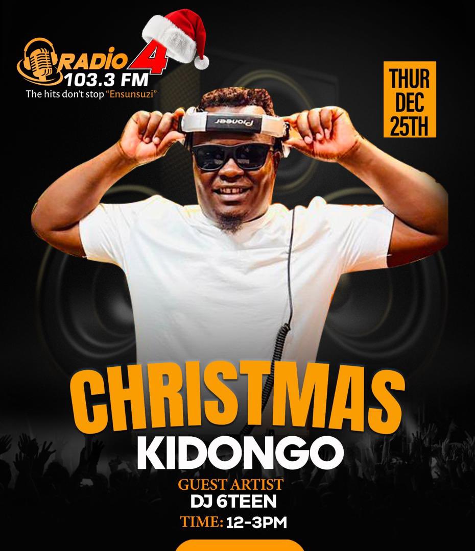 12PM to 3PM with <a href="/Deejay6teen_/">Deejay 6teen</a> 🔥

Your afternoon soundtrack is sorted 🎵 

Catch 3 hours of fire mixes live on 103.3 Radio4. Turn it up! 📻

#Radio4ChristmasKidongo || #Radio4UG