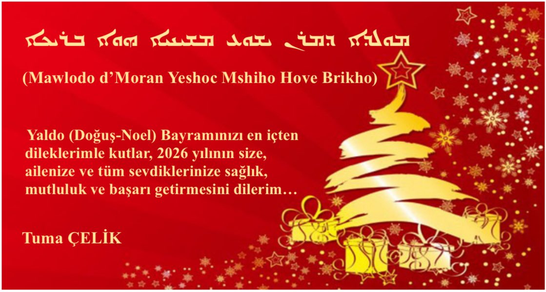 Özgürlük, barış ve eşitliğin hüküm sürdüğü bir dünya umuduyla…
Tüm hristiyanların Doğuş (Yaldo) Bayramı kutlu olsun…