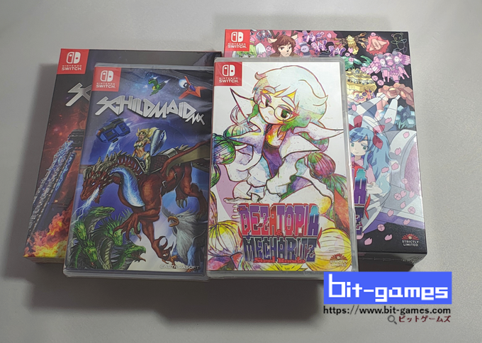 bit_games's tweet image. スイッチシューティング作品
限定パッケージ
2種入荷しています！

#Dezatopia
#デザトピア
#MechaRitz
#SchildmaidMX
#シューティング
#STG