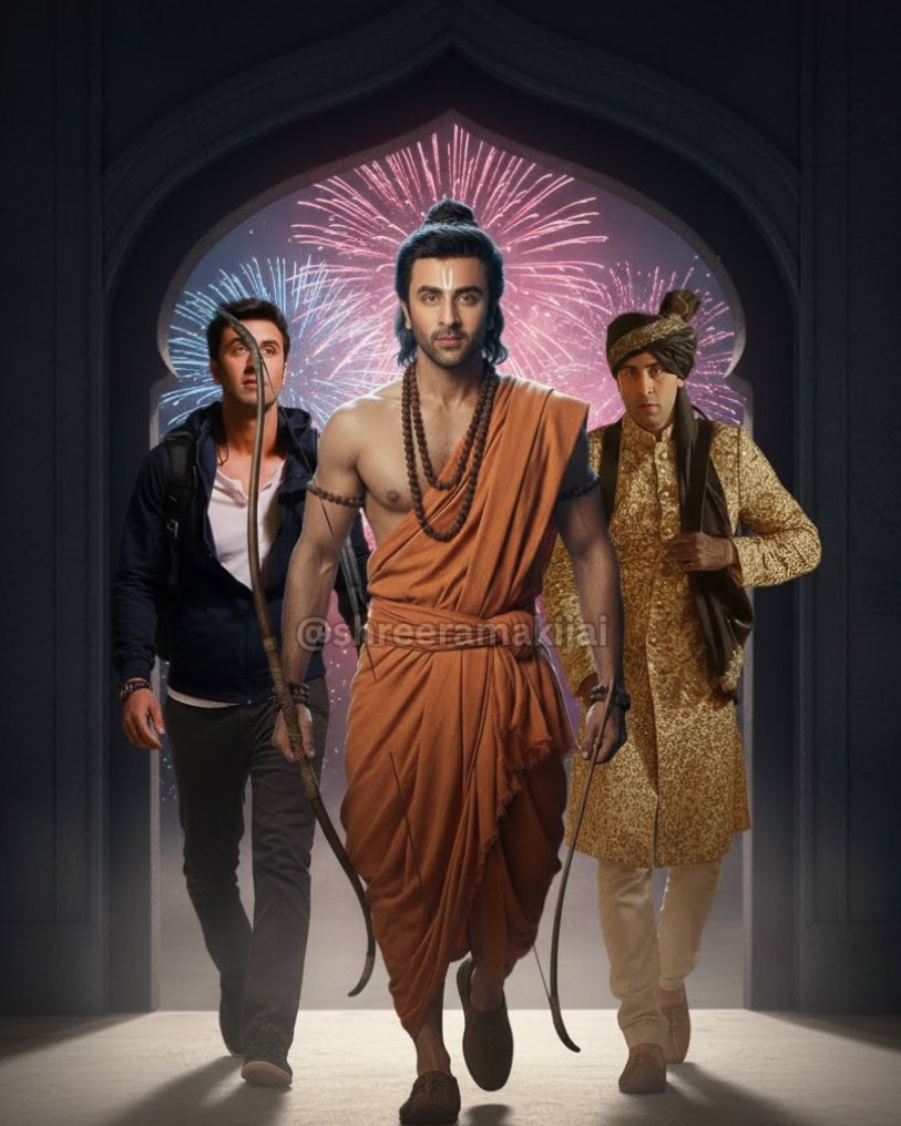 shree_ramakijai's tweet photo. #RanbirKapor walking out of wedding in Yeh Jawani Hai Deewani.
Ranbir walking out of wedding in Ae Dil Hai Mushkil.
And here’s #Rambir in #Ramayana leaving for Vanvas!💗 https://t.co/S9nfz2XTTW