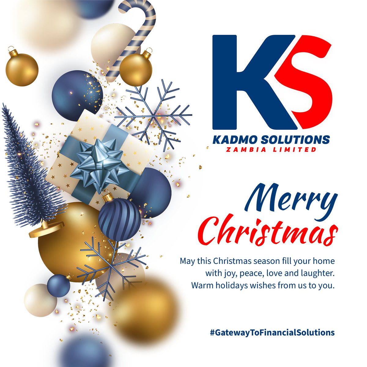 Merry Christmas from all of us at Kadmo Solutions Zambia Limited🎄

May your homes be filled with love, laughter, and peace this festive season. Thank you for being part of our journey and for your continued support. Here’s to togetherness, hope, and brighter days ahead💎❤️