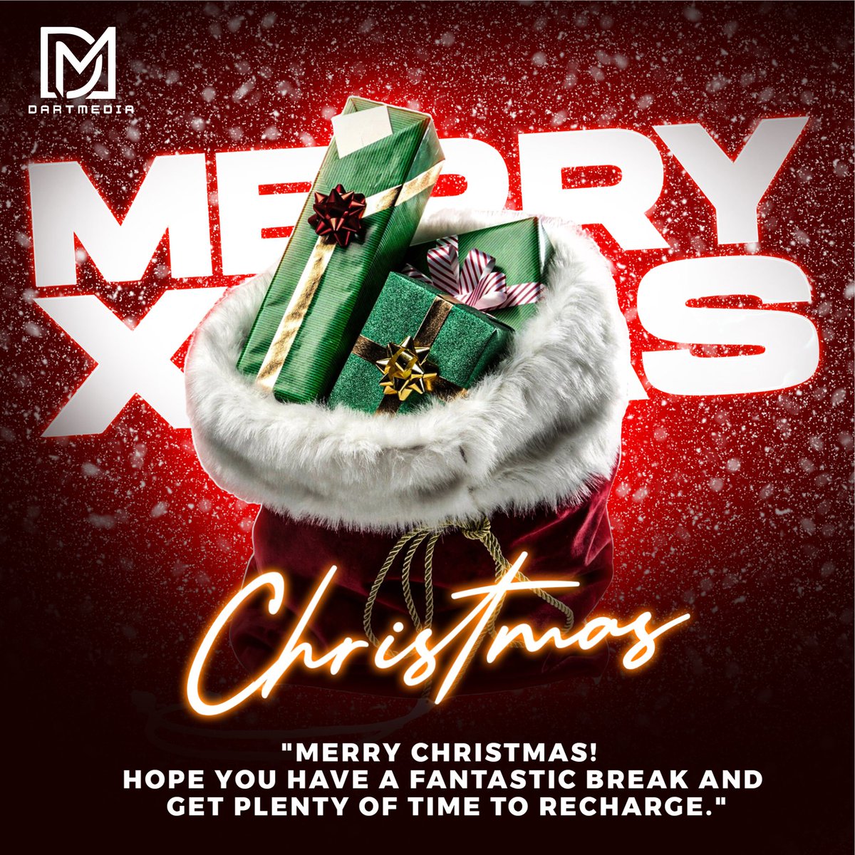 "Cheers to a great year! Wishing you a very Merry Christmas and a successful 2026."