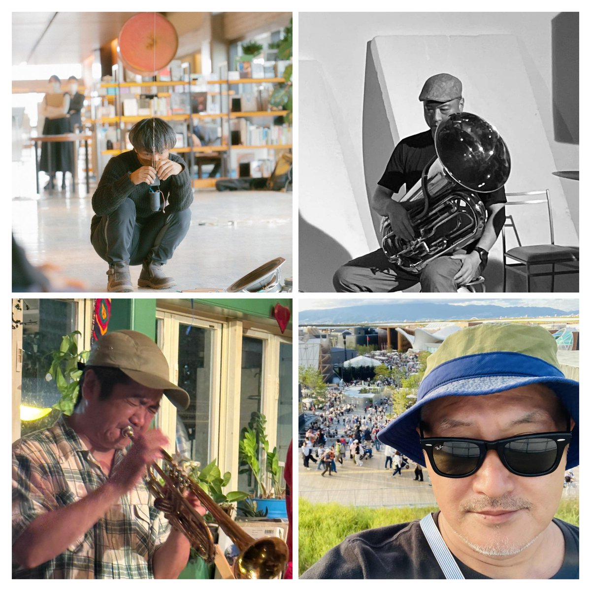 日時：2025年12月25日 (木)
　　　開場19:00  開演19:30
会場：元町 space eauuu
　　　spaceeauuu.themedia.jp
料金：自由料金制+order
出演：高岡大祐 Tuba
　　　米子匡司 Trombone
　　　山本信記 Trumpet
　　　元山ツトム Guitar