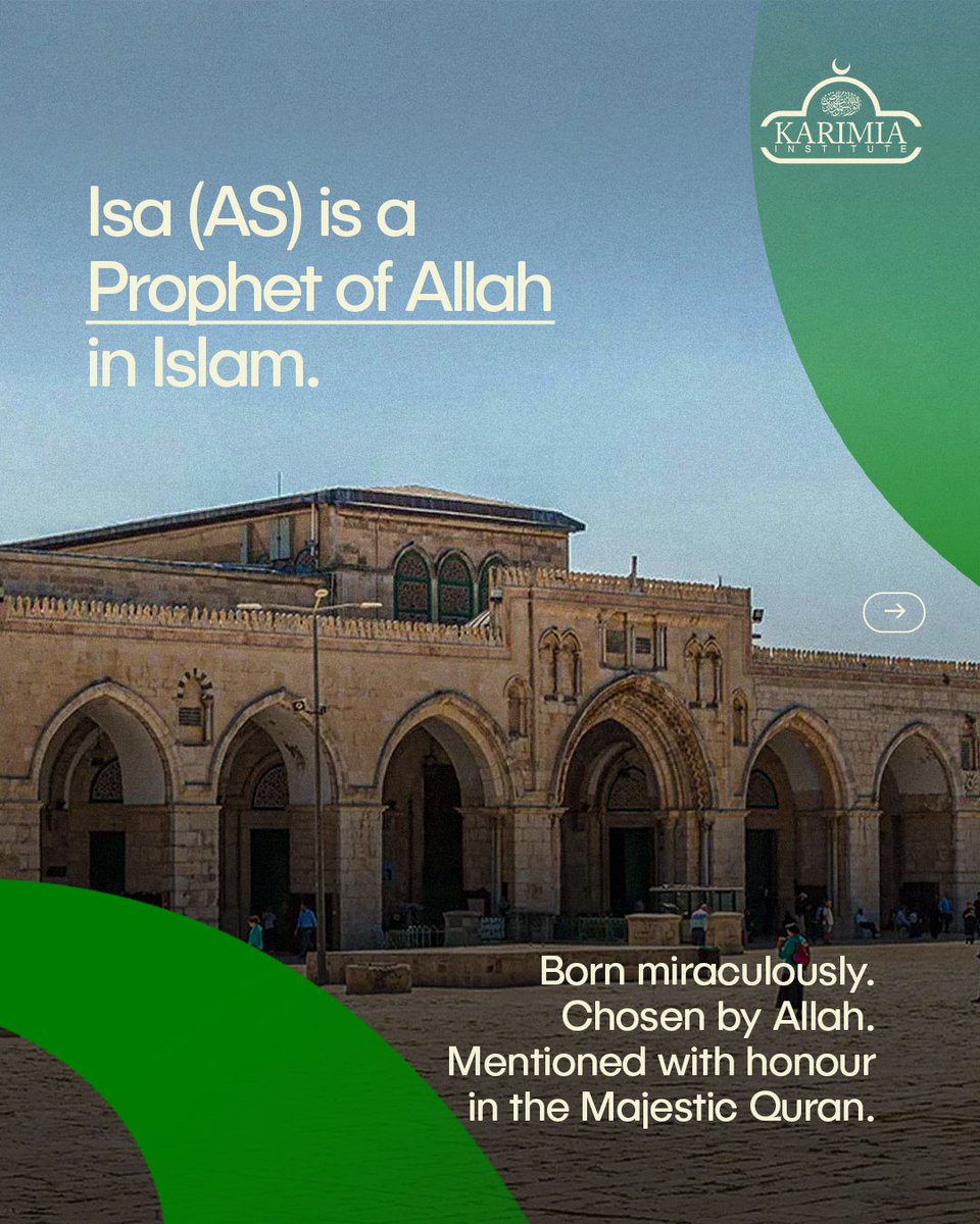 officialkarimia's tweet image. Islam honours Prophet Isa (Jesus عليه السلام) —
a Prophet sent to guide hearts, clarify truth, and remove doubt.

Understanding this shared reverence builds respect and peace.

#IsaAS #JesusInIslam #UnderstandingIslam #KarimiaInstitute