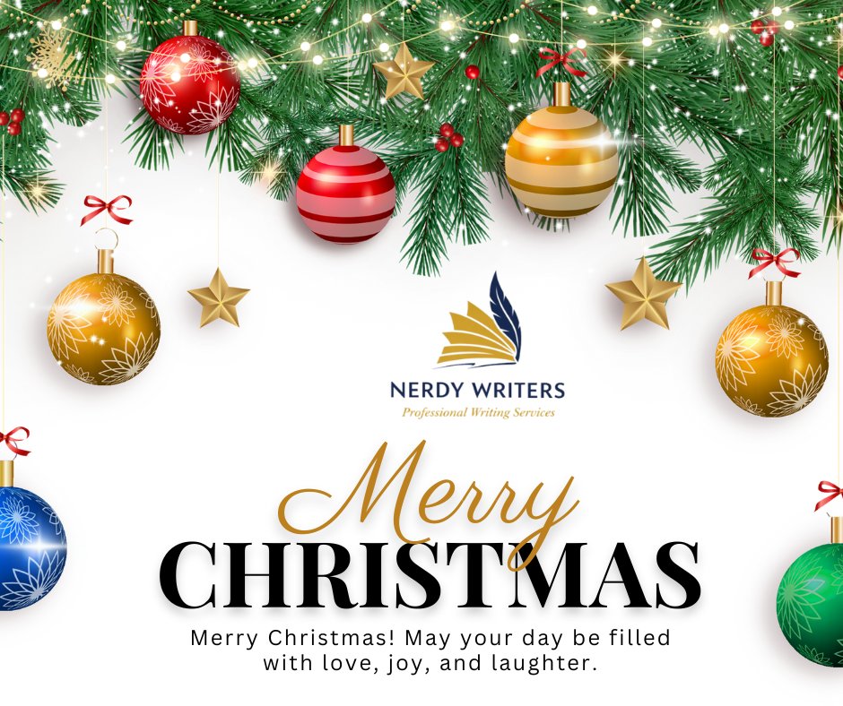 NerdyWriter4's tweet photo. Merry Christmas &amp; Happy New Year! 🎄✨
Grateful for every idea refined and dream supported.
Here’s to clarity, creativity, and ideas that excel—today and beyond. ✍🏽📚
#MerryChristmas #HappyNewYear #NerdyWriters https://t.co/6KDJtTc1ck