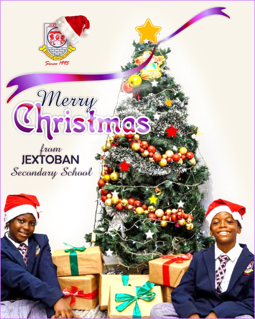 Christmas is here!💃🥳🥳

How Christmasy is it at your end?
Let us know in the comments section 😃

We pray that the blessings of the season be yours now and always.

Merry Christmas! 🥂🥳

#jextobansecondaryschool 
#avaluedrivenschool 
#MerryChristmas
#Christmas2025 
#Christmas