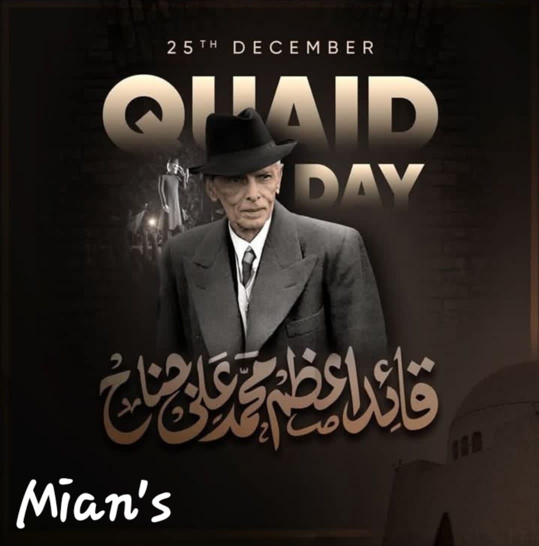 SarfrazMian's tweet photo. Quaid-e-Azam Muhammad Ali Jinnah — Father of the Nation 🇵🇰

On his birth anniversary, we pay homage to the great leader whose unwavering resolve, exemplary leadership, and visionary statesmanship secured an independent homeland for us.
Pakistan Zindabad 🇵🇰 https://t.co/XT5LaI7Yjp