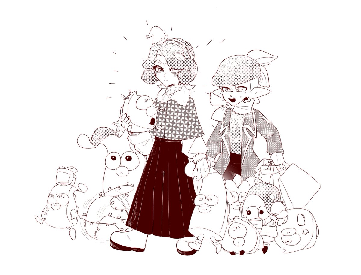 Christmas shopping🎄🐙🦑🌟
#splatoon #cuttletavio