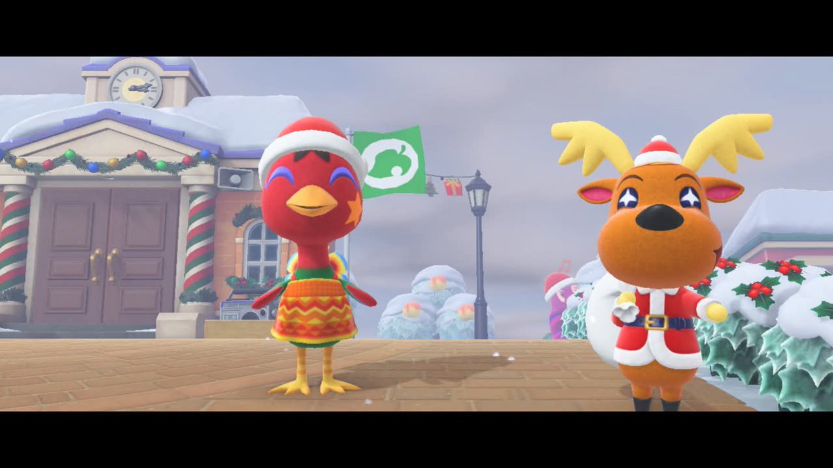 NoMansSky1985's tweet photo. No Toy Day is complete without a Merry #Selfie to help remember this day for years to come. I hope villagers @SiXtY_TTV and @CalmingMadness will have a great Toy Day! Merry Christmas from Prism Island to yours! #AnimalCrossingNewHorizons #AnimalCrossing #ToyDay #NintendoSwitch https://t.co/HVeTV04901