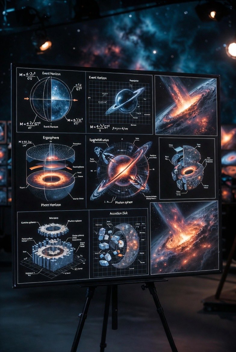 Supermassive Black Hole Museum Presentation Board — example 3