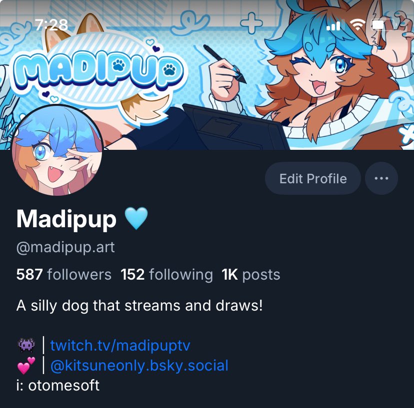 madipuptv's tweet photo. I really love Twitter and I’ve been using this website for over 10 years now, but I may end up just leaving. I don’t know if anyone will see this but I have a 🦋 account. I’d love for my mutuals and friends to come follow me over there or join my Discord!

🩵 - Madipup https://t.co/LQIJgvjLUf
