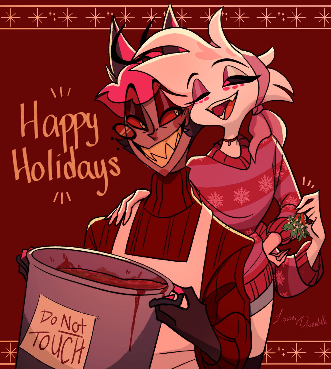 My Secret Santa gift for verdania-on-the-lose (tumblr) 

Happy Holidays everybody! 

#RadioDust #Hazbinhotel