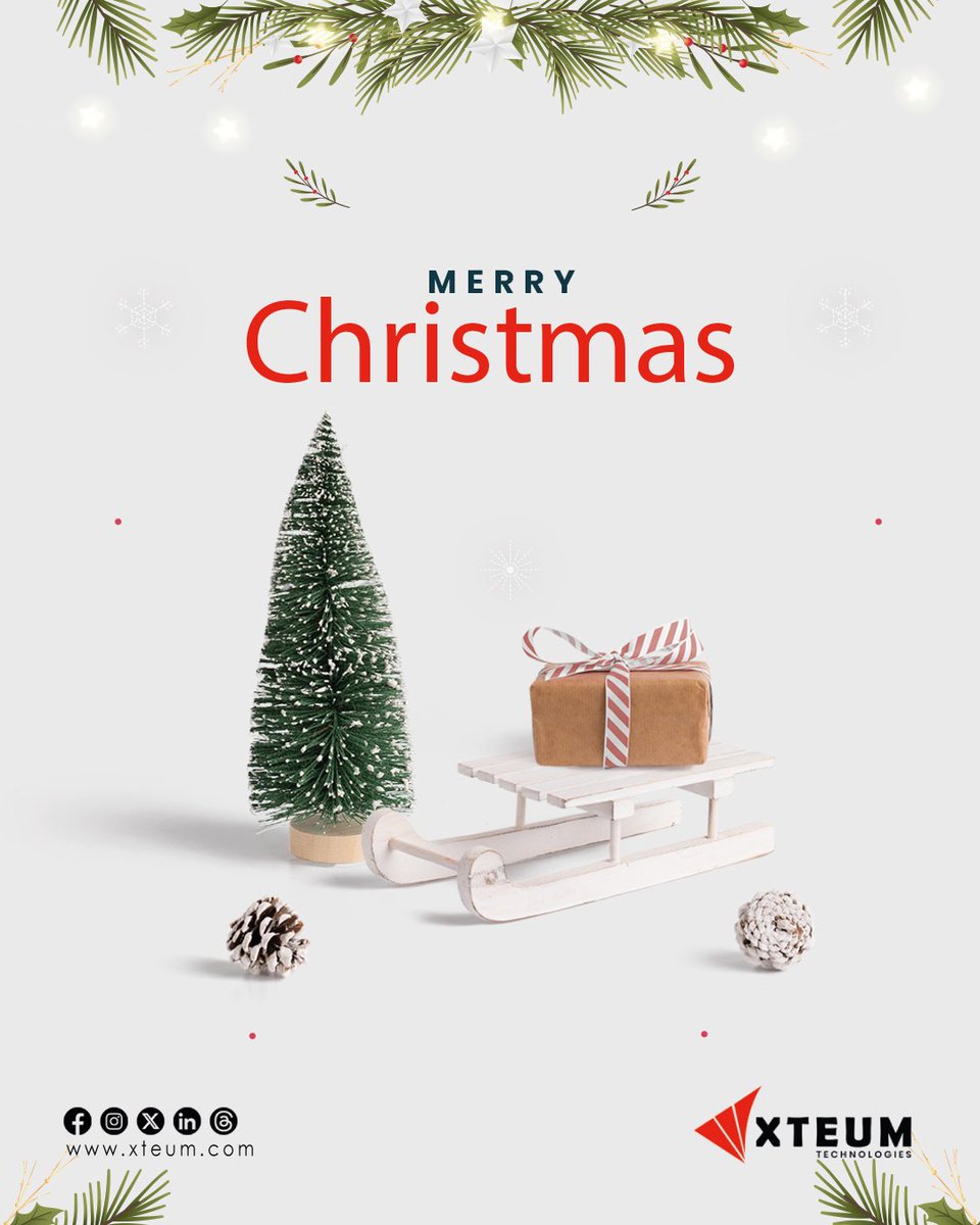 xteumtech's tweet photo. Merry Christmas from Xteum Merry Christmas from Xteum Technologies! 🎄✨

Wishing you joy, success, and innovation this festive season.
Thank you for being part of our journey. 🚀.

#MerryChristmas #XteumTechnologies #Technology #SoftwareCompany #DigitalTransformation #ITServices https://t.co/vZYgCv2aaD