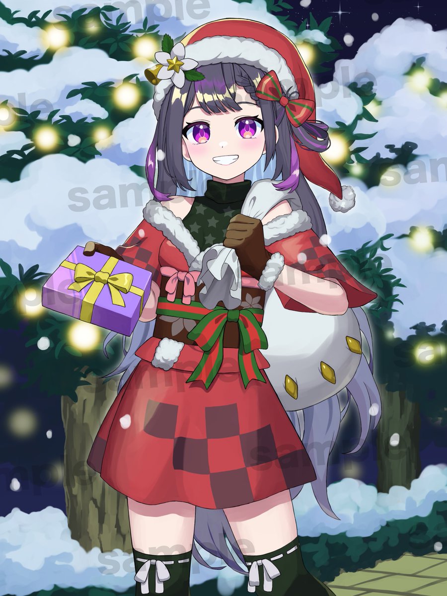 トキマモ様のクリスマスイラストを描かせていただきました！🎄
ありがとうございました！