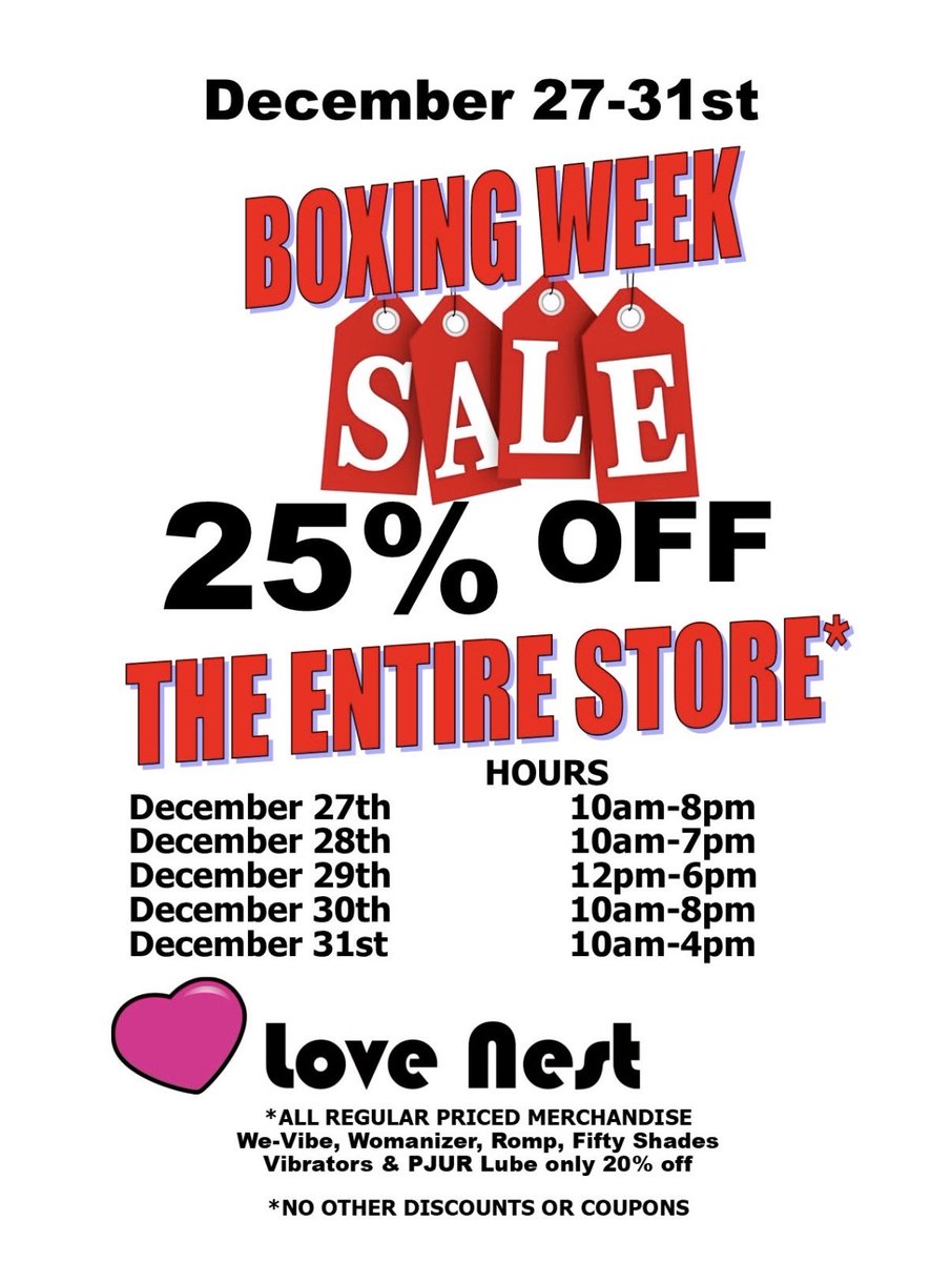 See you December 27th. #lovenest #supportlocal.