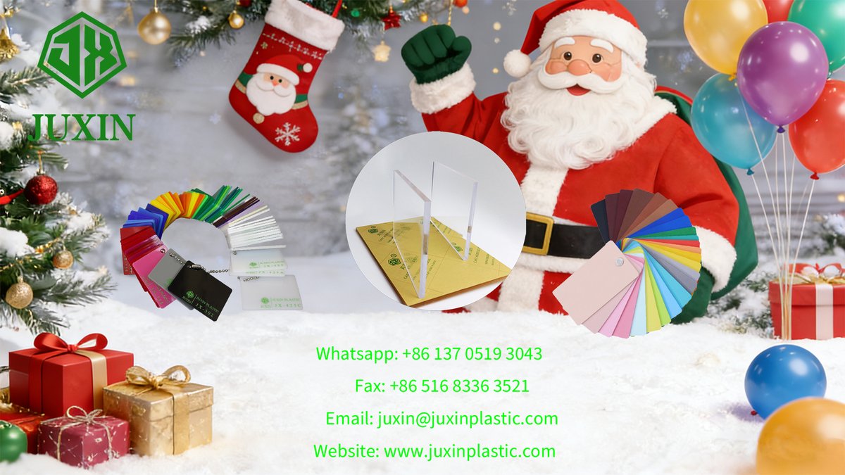 Juxin Plastics Group wishes every customer a MERRY CHRISTMAS!

#merrychristmas🎄 #juxinplastic #pvc #acrylics #plexiglass