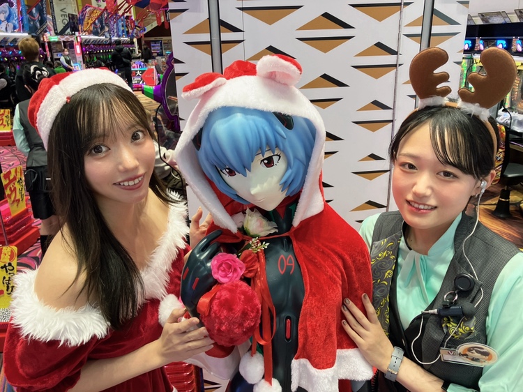 本日はカノンさん来店です！ サンタレイちゃんとの3ショット